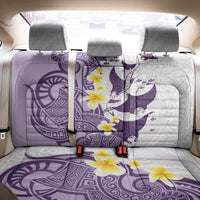 Maori Manta Ray Plumeria Deep Purple Back Car Seat Cover LT01 - Polynesian Pride