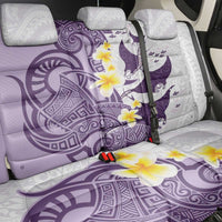 Maori Manta Ray Plumeria Deep Purple Back Car Seat Cover LT01 - Polynesian Pride