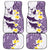 Maori Manta Ray Plumeria Deep Purple Car Mats