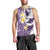 Maori Manta Ray Plumeria Deep Purple Men Tank Top