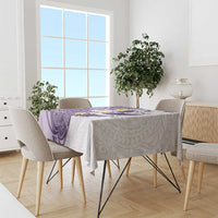 Maori Manta Ray Plumeria Deep Purple Tablecloth LT01 - Polynesian Pride