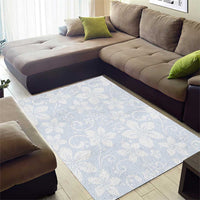 Plumeria Floral White Sunday Area Rug LT01 - Polynesian Pride