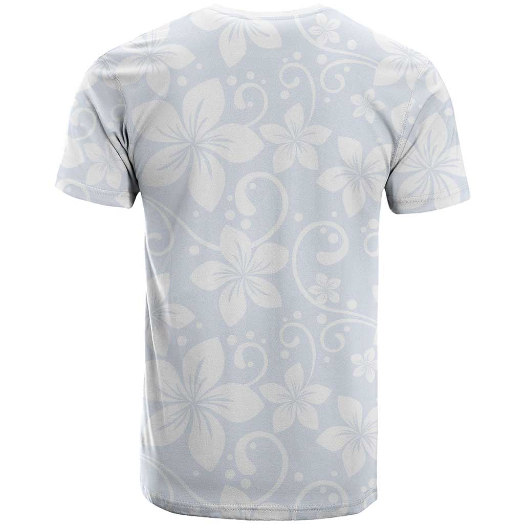 Plumeria Floral White Sunday T Shirt LT01 - Polynesian Pride
