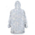 Plumeria Floral White Sunday Wearable Blanket Hoodie