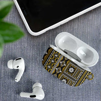 Fiji Masi Tapa Pattern Yellow AirPods Case LT01 - Polynesian Pride