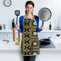 Fiji Masi Tapa Pattern Yellow Apron LT01 - Polynesian Pride