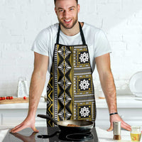 Fiji Masi Tapa Pattern Yellow Apron LT01 - Polynesian Pride