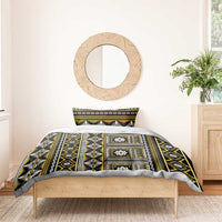 Fiji Masi Tapa Pattern Yellow Bedding Set LT01 - Polynesian Pride