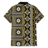 Fiji Masi Tapa Pattern Yellow Hawaiian Shirt LT01 - Polynesian Pride