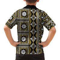 Fiji Masi Tapa Pattern Yellow Hawaiian Shirt LT01 - Polynesian Pride