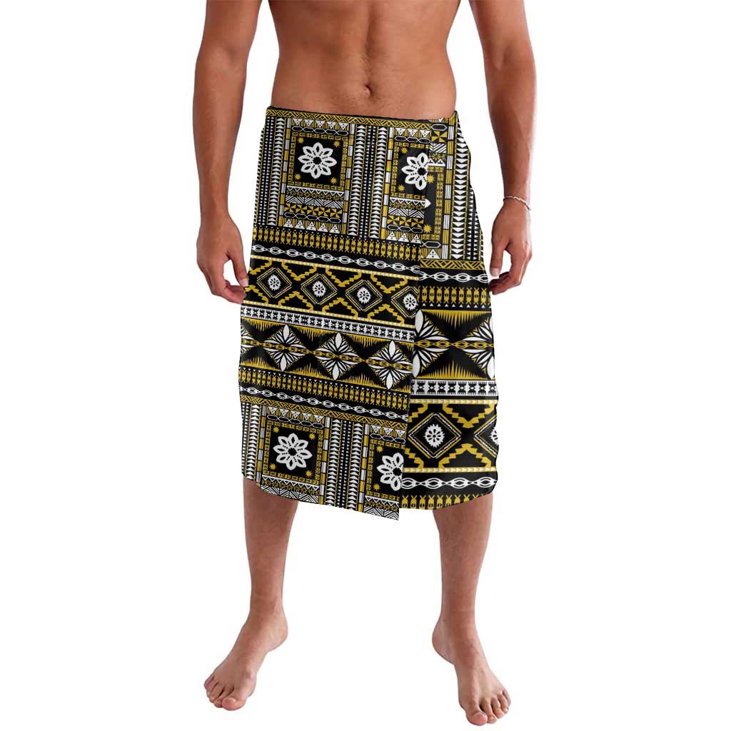 Fiji Masi Tapa Pattern Yellow Lavalava LT01 Yellow - Polynesian Pride