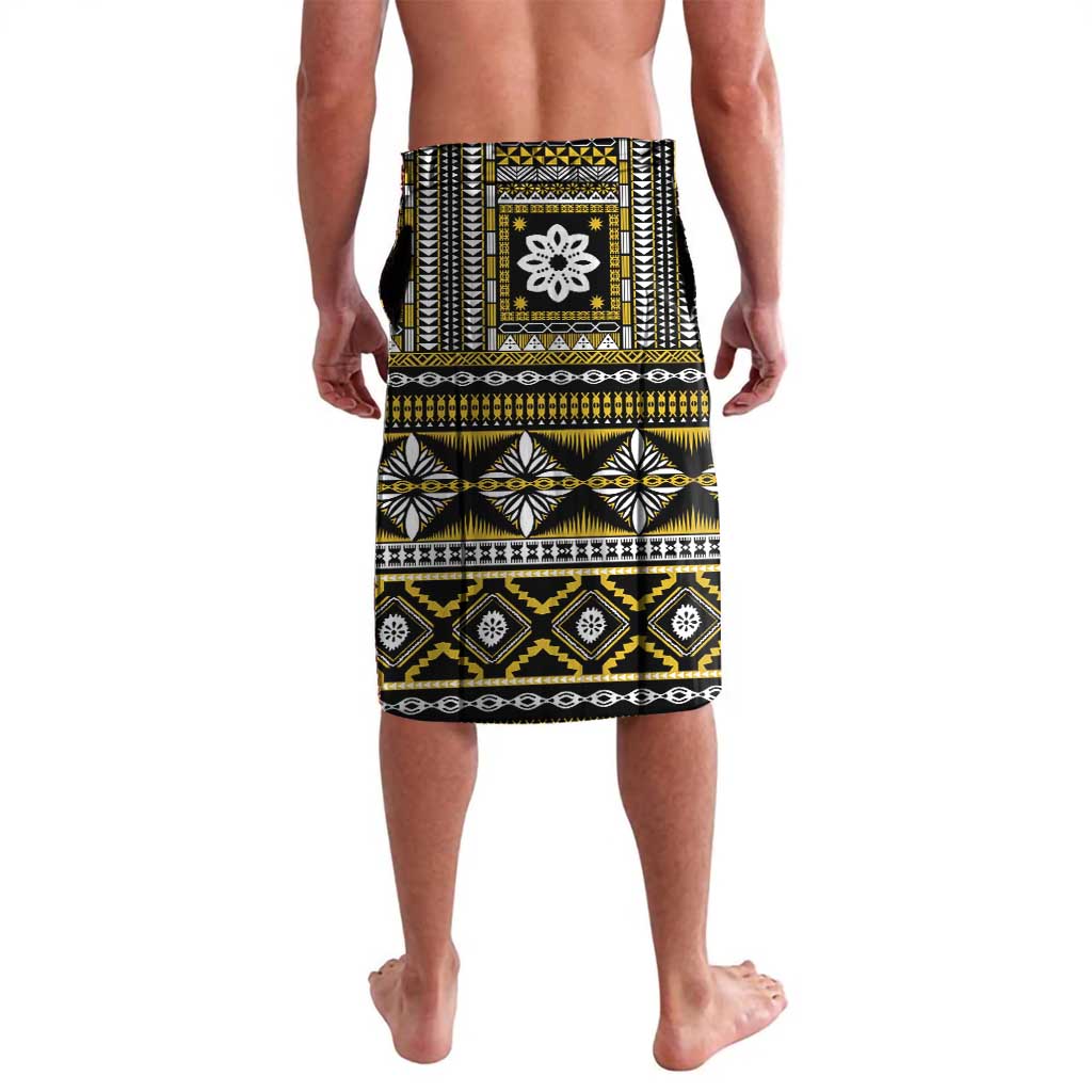 Fiji Masi Tapa Pattern Yellow Lavalava LT01 - Polynesian Pride