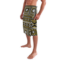 Fiji Masi Tapa Pattern Yellow Lavalava LT01 - Polynesian Pride