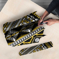 Fiji Masi Tapa Pattern Yellow Umbrella LT01 - Polynesian Pride