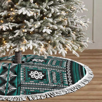 Fiji Masi Tapa Pattern Teal Tree Skirt LT01 - Polynesian Pride