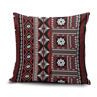 Fiji Masi Tapa Pattern Red Pillow Cover LT01 Red - Polynesian Pride