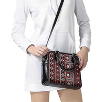 Fiji Masi Tapa Pattern Red Shoulder Handbag LT01 - Polynesian Pride