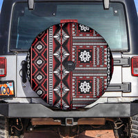 Fiji Masi Tapa Pattern Red Spare Tire Cover LT01 Red - Polynesian Pride
