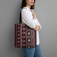 Fiji Masi Tapa Pattern Red Tote Bag LT01 - Polynesian Pride
