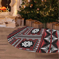 Fiji Masi Tapa Pattern Red Tree Skirt LT01 - Polynesian Pride