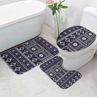 Fiji Masi Tapa Pattern Purple Bathroom Set LT01 - Polynesian Pride