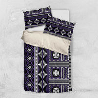 Fiji Masi Tapa Pattern Purple Bedding Set LT01 US Twin 172cm x 218cm Purple - Polynesian Pride
