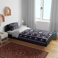 Fiji Masi Tapa Pattern Purple Bedding Set LT01 - Polynesian Pride