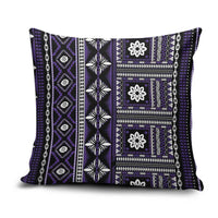 Fiji Masi Tapa Pattern Purple Pillow Cover LT01 Purple - Polynesian Pride