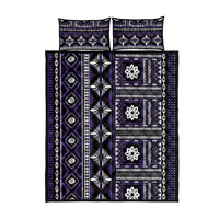 Fiji Masi Tapa Pattern Purple Quilt Bed Set LT01 - Polynesian Pride