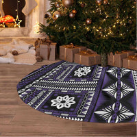 Fiji Masi Tapa Pattern Purple Tree Skirt LT01 - Polynesian Pride