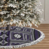 Fiji Masi Tapa Pattern Purple Tree Skirt LT01 - Polynesian Pride
