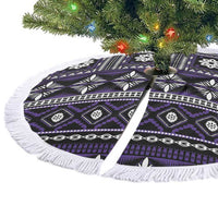 Fiji Masi Tapa Pattern Purple Tree Skirt LT01 - Polynesian Pride