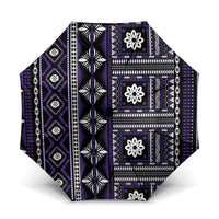 Fiji Masi Tapa Pattern Purple Umbrella LT01 One Size Folded 11.42 inch Opened Diameter 37.4 inch Purple - Polynesian Pride