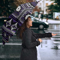 Fiji Masi Tapa Pattern Purple Umbrella LT01 - Polynesian Pride