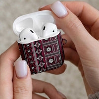 Fiji Masi Tapa Pattern Pink AirPods Case LT01 - Polynesian Pride