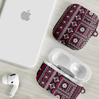 Fiji Masi Tapa Pattern Pink AirPods Case LT01 - Polynesian Pride