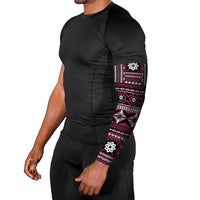 Fiji Masi Tapa Pattern Pink Arm Sleeves LT01 - Polynesian Pride