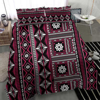 Fiji Masi Tapa Pattern Pink Bedding Set LT01 - Polynesian Pride