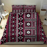 Fiji Masi Tapa Pattern Pink Bedding Set LT01 - Polynesian Pride