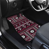 Fiji Masi Tapa Pattern Pink Car Mats LT01 - Polynesian Pride