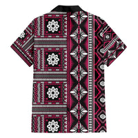 Fiji Masi Tapa Pattern Pink Hawaiian Shirt LT01 - Polynesian Pride