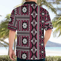 Fiji Masi Tapa Pattern Pink Hawaiian Shirt LT01 - Polynesian Pride