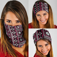 Fiji Masi Tapa Pattern Pink Neck Gaiter LT01 - Polynesian Pride