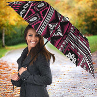 Fiji Masi Tapa Pattern Pink Umbrella LT01 - Polynesian Pride