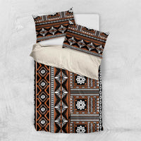Fiji Masi Tapa Pattern Orange Bedding Set LT01 US Twin 172cm x 218cm Orange - Polynesian Pride