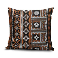 Fiji Masi Tapa Pattern Orange Pillow Cover LT01 Orange - Polynesian Pride