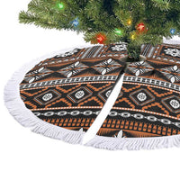 Fiji Masi Tapa Pattern Orange Tree Skirt LT01 - Polynesian Pride