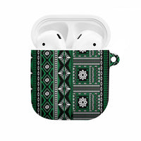 Fiji Masi Tapa Pattern Green AirPods Case LT01 Green - Polynesian Pride