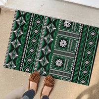 Fiji Masi Tapa Pattern Green Rubber Doormat LT01 - Polynesian Pride
