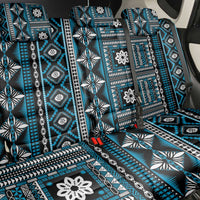 Fiji Masi Tapa Pattern Blue Back Car Seat Cover LT01 - Polynesian Pride